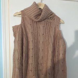 Open shoulder sweater